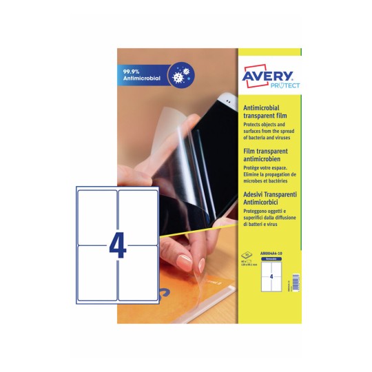 Antimicrobial-Coated Film AM004A4-10 Content: 40 Labels / 10 Sheet