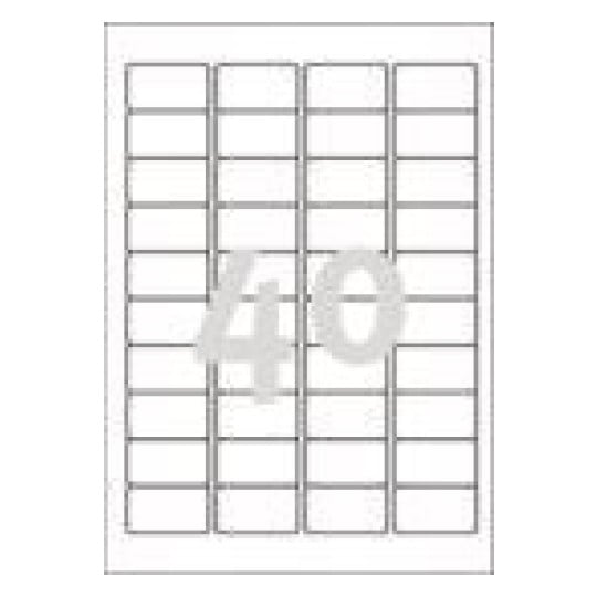 Crystal Clear labels L7781-25 45.7 x 25.4 mm