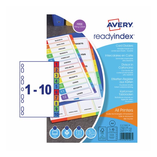 Ready Index™ Dividers 01735501