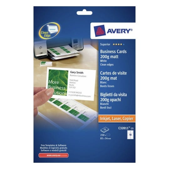 Avery Business Cards : Avery 8870 $58.94 Business Cards, Inkjet, 2x3.5, PK1000 ... - Business card template for word and avery 8371.