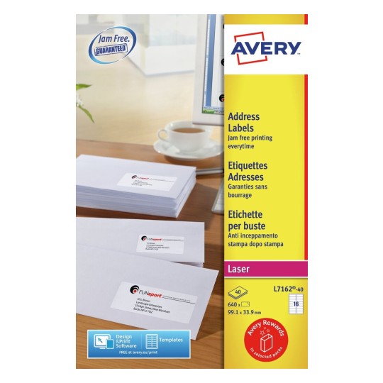 Address Labels, L7162, 40 sheets L716240 Avery