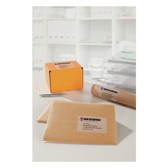 Labels 4 Parcels Packages Clear laser assorted parcels portrait Appl2