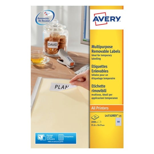 Mini Multipurpose Labels L4732REV-25