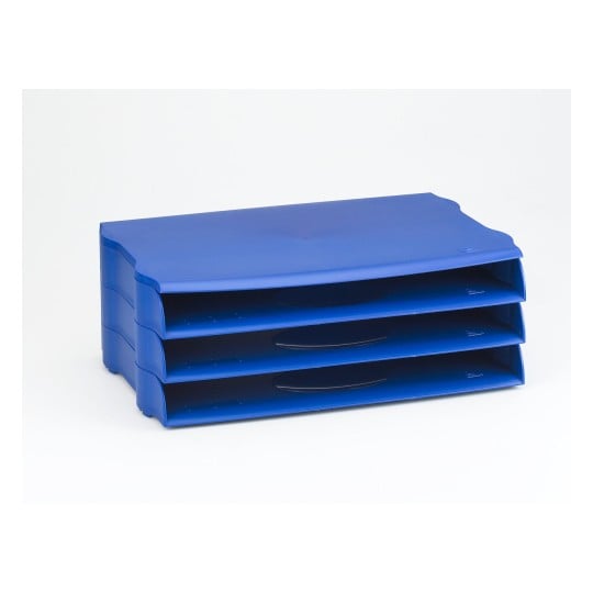 Wide Entry Letter Tray - DTR Eco DR800BLUE
