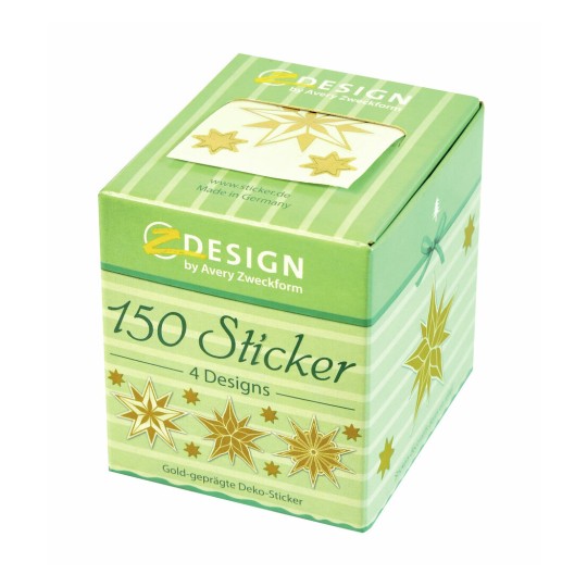 Gold Star Christmas ZDesign Stickers 56823