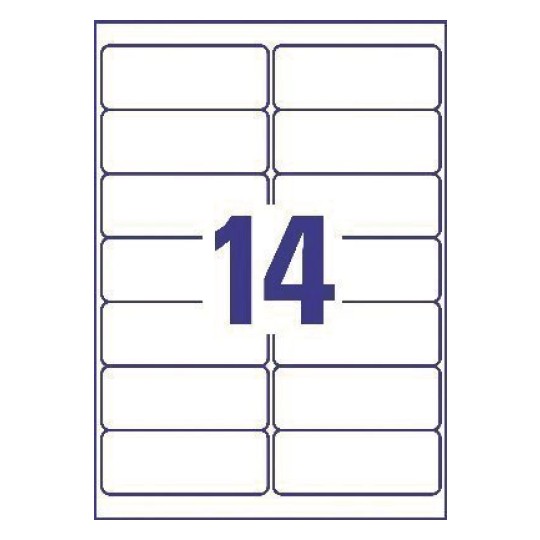 Address Labels, J8563, 25 sheets J8563-25 99.1 x 38.1 mm