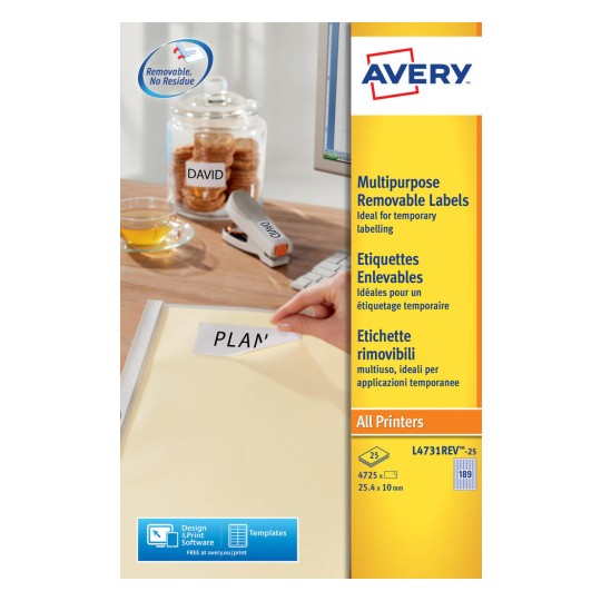Mini Multipurpose Labels L4731REV-25