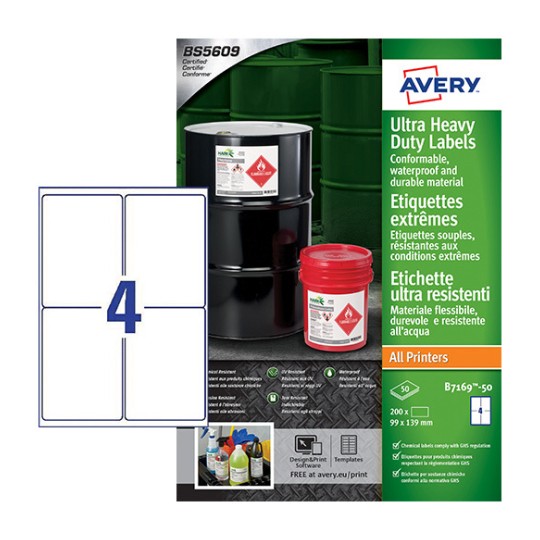 Ultra Resistant Labels B7169-50