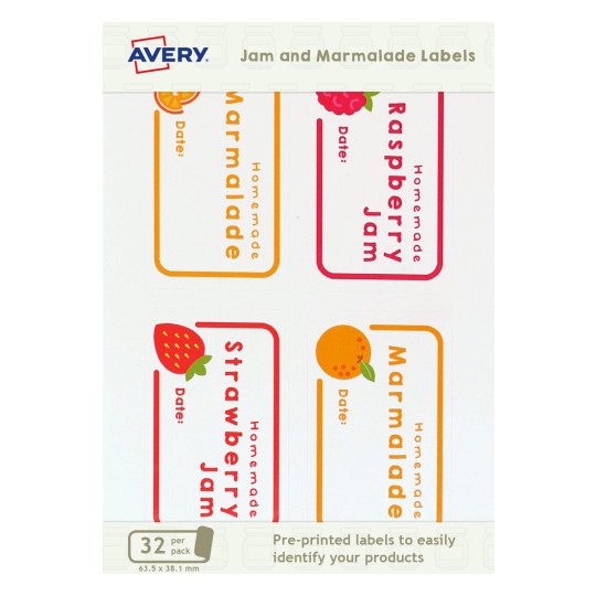 Jam & Marmalade Jar Labels AJJL01