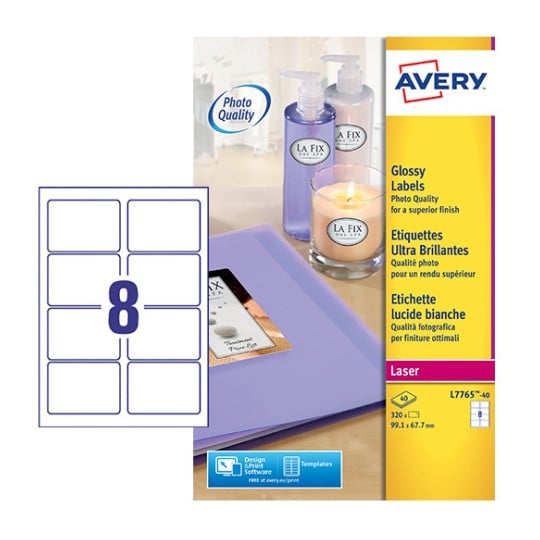 Glossy labels L7765-40