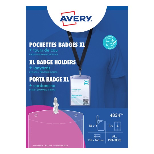 A6 Badge Holders with lanyards 4834
