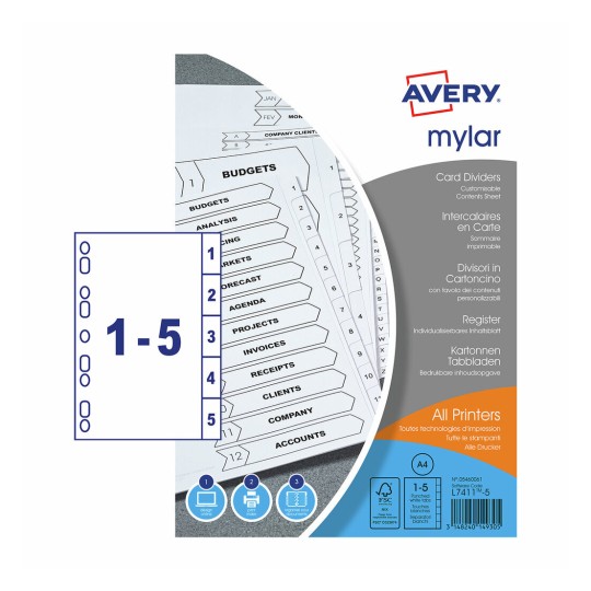 Mylar Dividers, 05460061 05460061