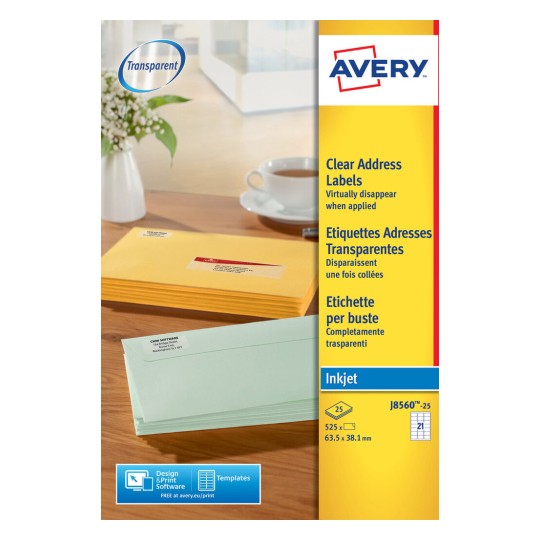Address Labels, J8560, 25 Sheets J8560-25