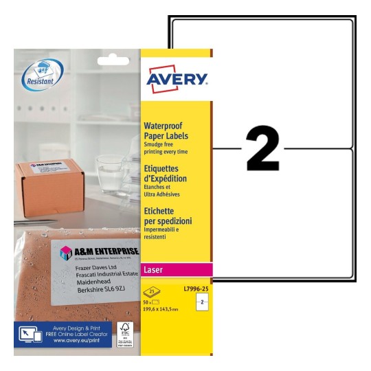 Parcel Labels L7996-25