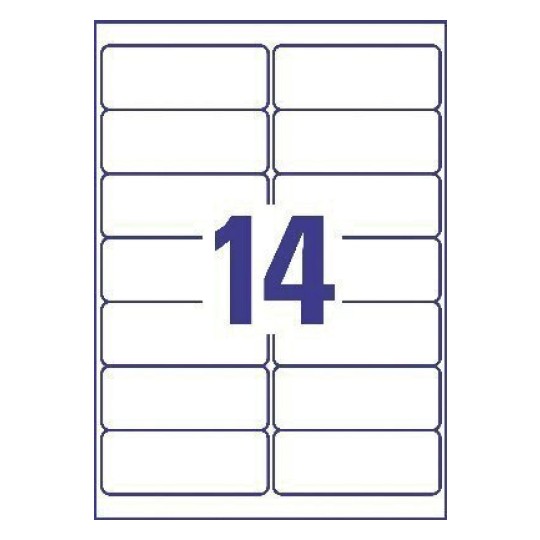 Address Labels, J8163, 25 sheets J8163-25 99.1 x 38.1 mm