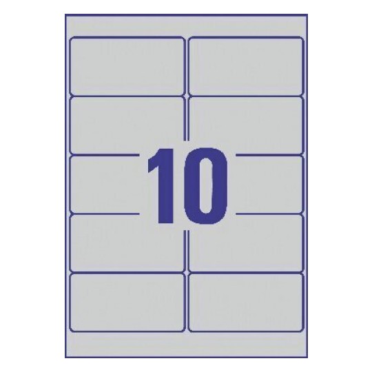 Resistant labels L6012-20 96 x 50.8 mm
