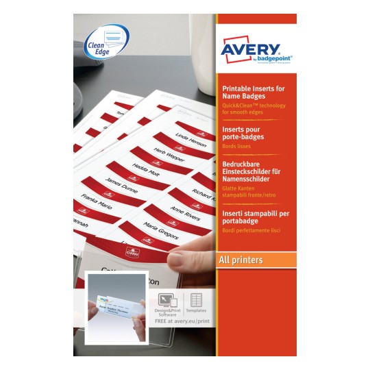 cha ページ25cm Printable Inserts 6530 | 6530 | Avery