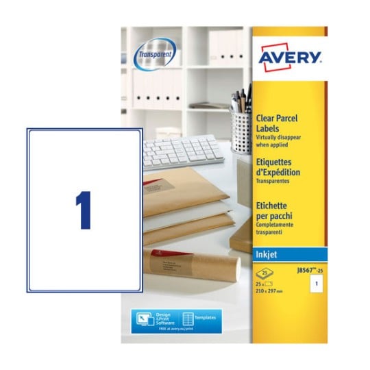 Parcel Labels J8567-25