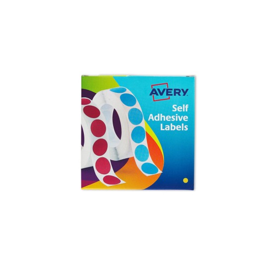 Stickers, Yellow, 1400 per roll 24-617