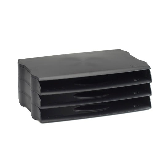 Wide Entry Letter Tray - DTR Eco DR800BLK