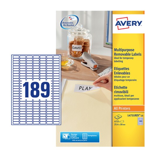 Mini Multipurpose Labels L4731REV-25