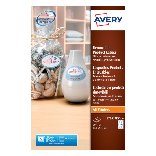 Glossy labels L7101REV-20