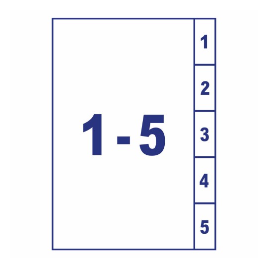 Mylar Dividers, 05247061 05247061 222 x 297 mm