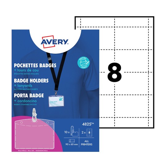 4825 Content: 16 Labels / 10 Lanyard