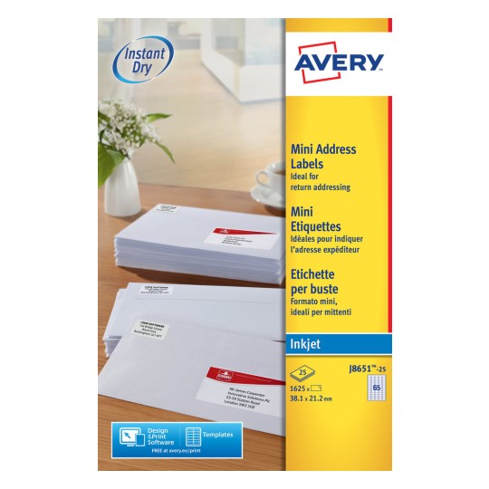 Mini Address Labels | J8651-25 | Avery