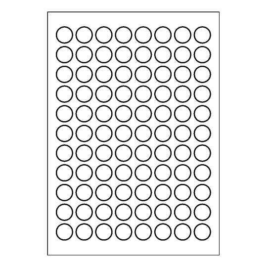 Template for Avery 20-RND | Avery