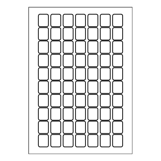 Template for Avery 20x25R Avery