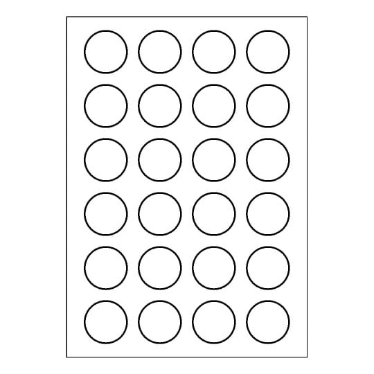 Template for Avery 37-RND | Avery