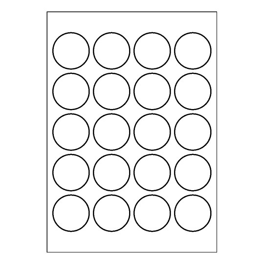 Template for Avery 45-RND | Avery