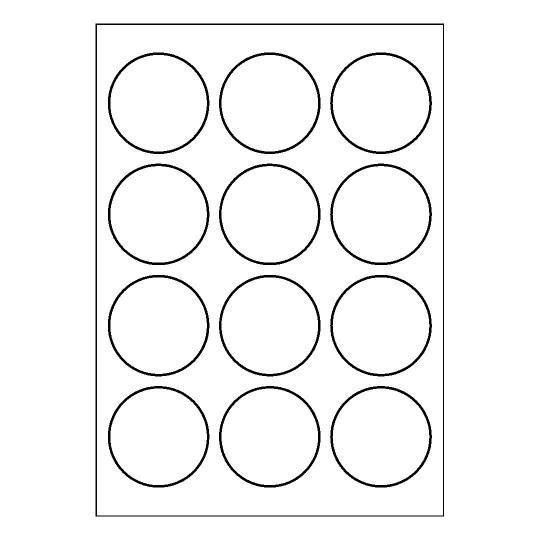 Template for Avery 60-RND | Avery