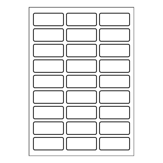 Template for Avery 60x25-R | Avery