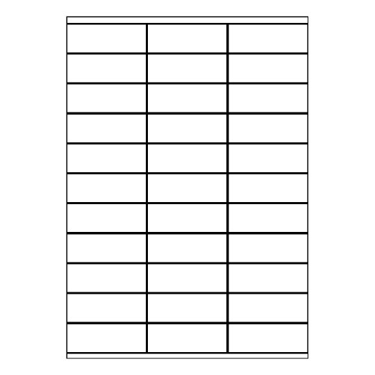 Template for Avery 70x25-R | Avery