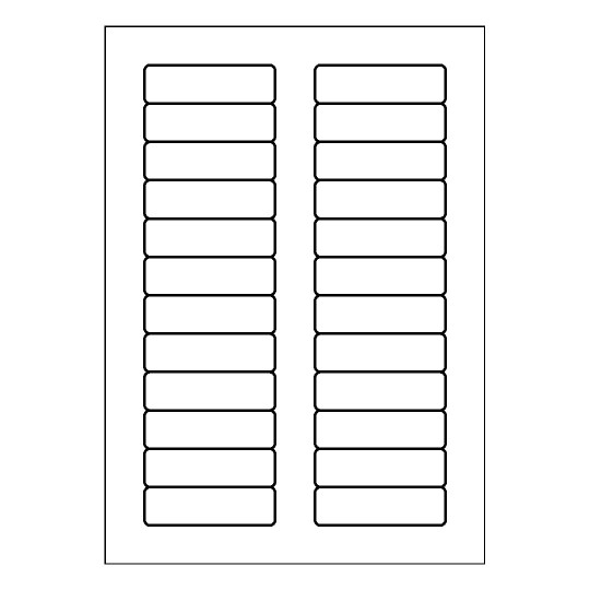 Template for Avery 72x21-R | Avery