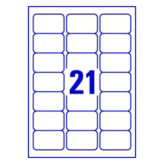 Address labels 21 per sheet