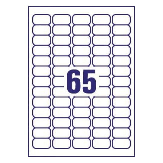 Image shows a grid with boxes where the number 65 is central, surrounded by empty rectangles.