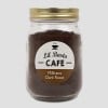 Antique White Laid Coffee Jar Label