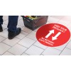 COVID-19 coronavirus social distancing floor stickers decals