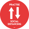 Avery Social Distancing Floor Stickers COVFSR420G