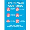 Avery COVID Sign - Coronavirus How to Wash Hands A4 poster COVHTA4
