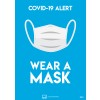 Avery COVID Sign - Coronavirus Wear a Face Mask A4 Poster COVWMA4