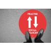 Avery COVID Social Distancing Floor Decals - Coronavirus Practise Social Distancing floor sticker sign