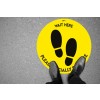Avery COVID Social Distancing Floor Decal - Coronavirus Please socially distance floor sticker sign
