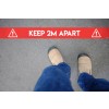 Avery COVID Social Distancing Floor Decals - Coronavirus Keep Two Metres Apart Floor sticker sign for the work place