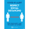 Avery COVID Social Distancing Signs - Coronavirus Practise Social Distancing Posters