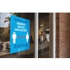 Avery COVID Social Distancing Sign - Coronavirus Practise Social Distancing posters for retail