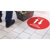 Avery COVID Social Distancing Floor Decals - Coronavirus Practise Social Distancing floor sticker for retail